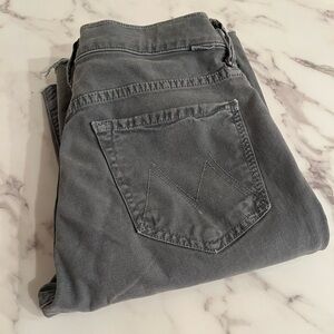 Mother size 27 Weekender Fray in Lead Gray